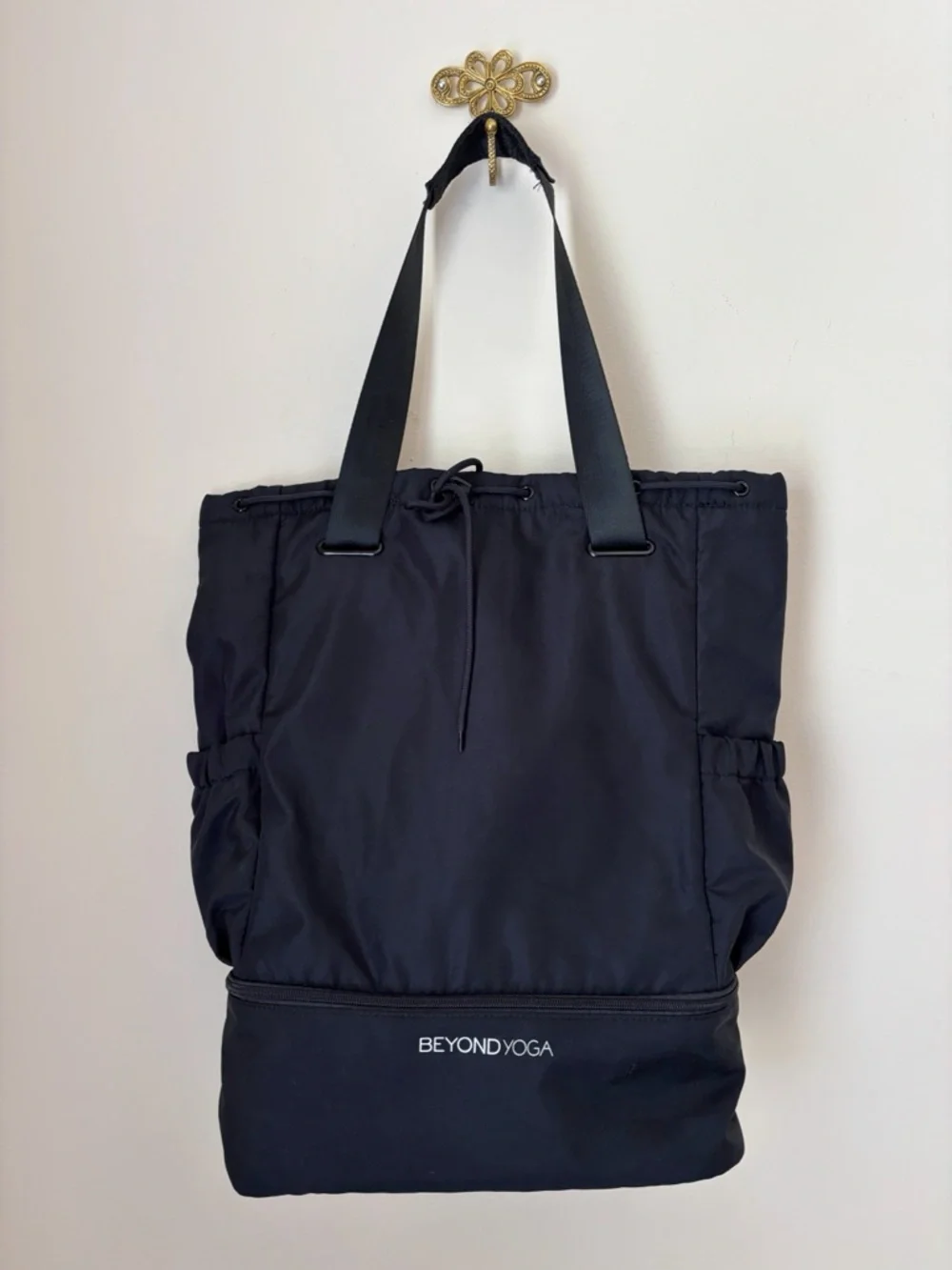 Beyond Yoga Convertible Black Gym Bag